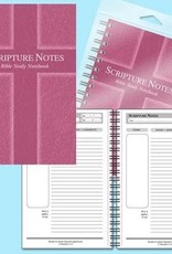 Notebook-Scripture Notes Bible Study-Cross-Rose