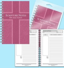 Notebook-Scripture Notes Bible Study-Cross-Rose
