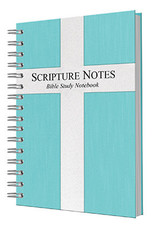Scripture Notes Bible Study Notebook - Tiffany Blue