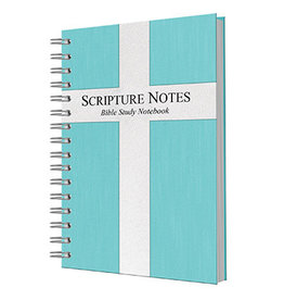 Scripture Notes Bible Study Notebook - Tiffany Blue