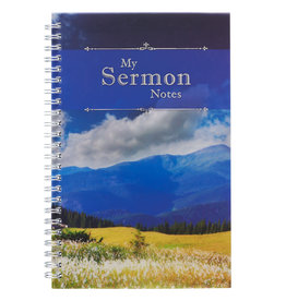 My Sermon Notes Wirebound Notebook with Mountains