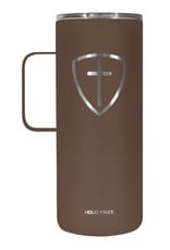 Cross Shield 22 oz Stainless Steel Tumbler With Handle