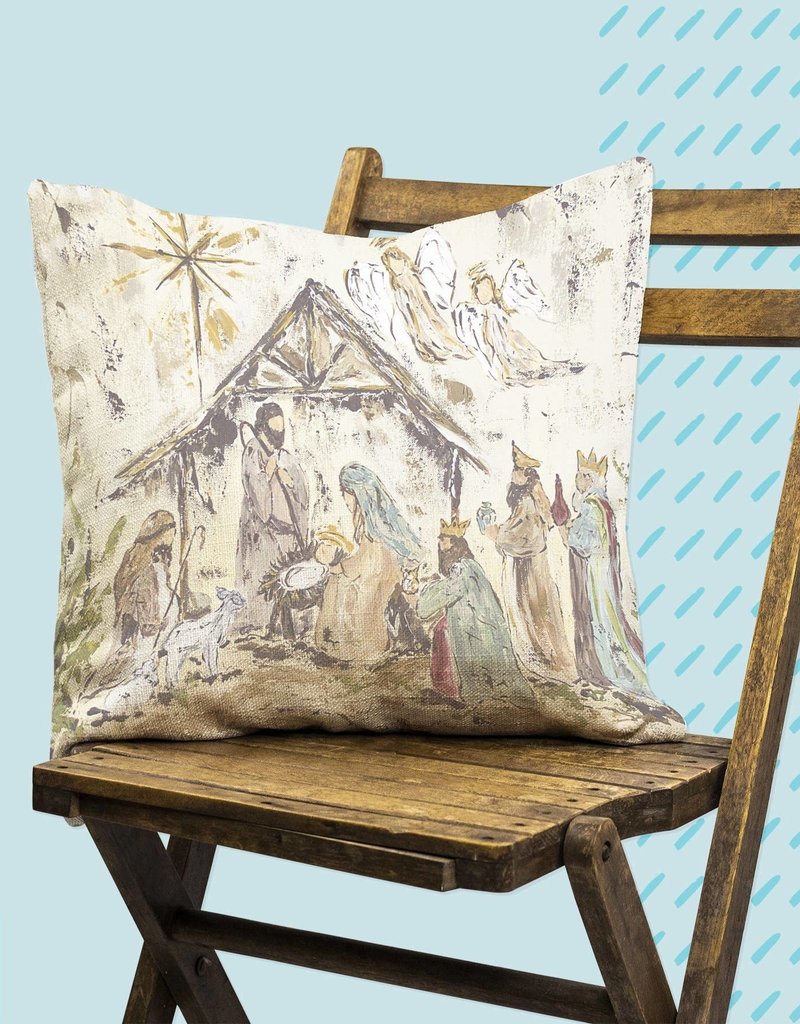 nativity pillow