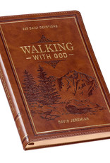 Walking With God Large Print Brown Faux Leather Devotional