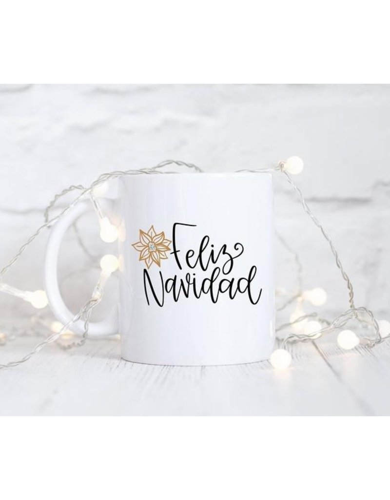 Feliz navidad Coffee Mugs, 15oz for Mexican family or Latin friend