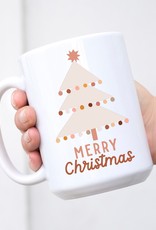 Merry Christmas Boho Tree 15oz mug