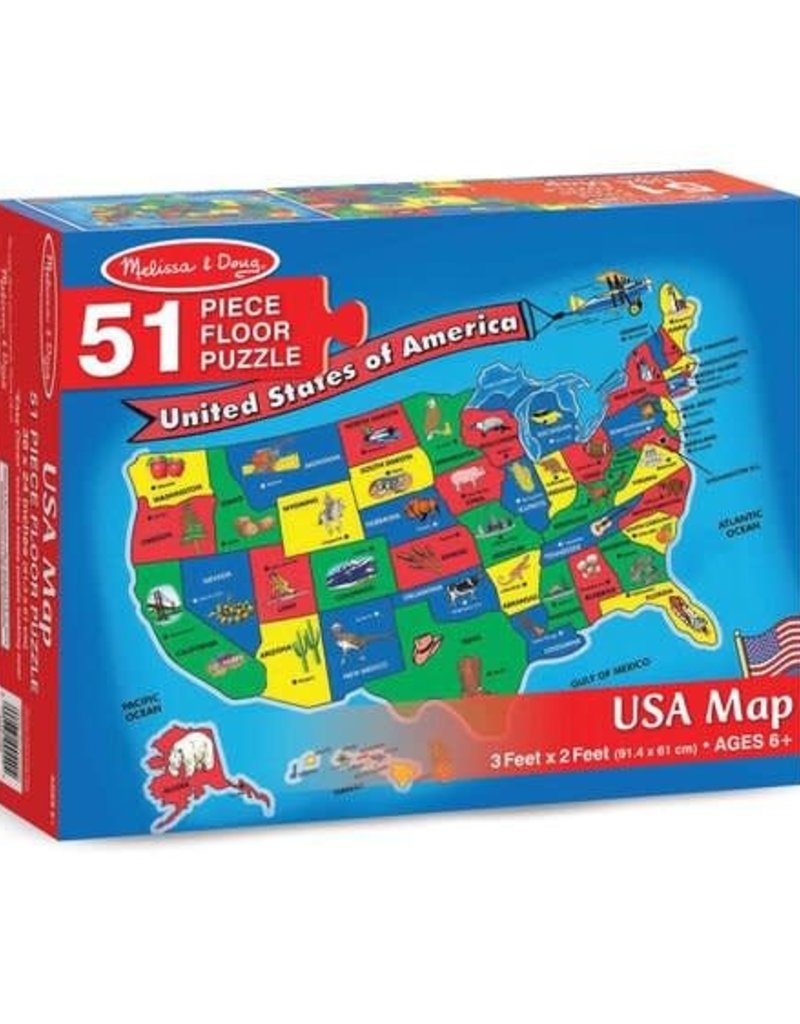 Melissa & Doug U.S.A. Map Floor (51 pc)