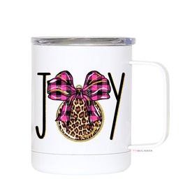 Joy-Pink Leopard Travel Mug