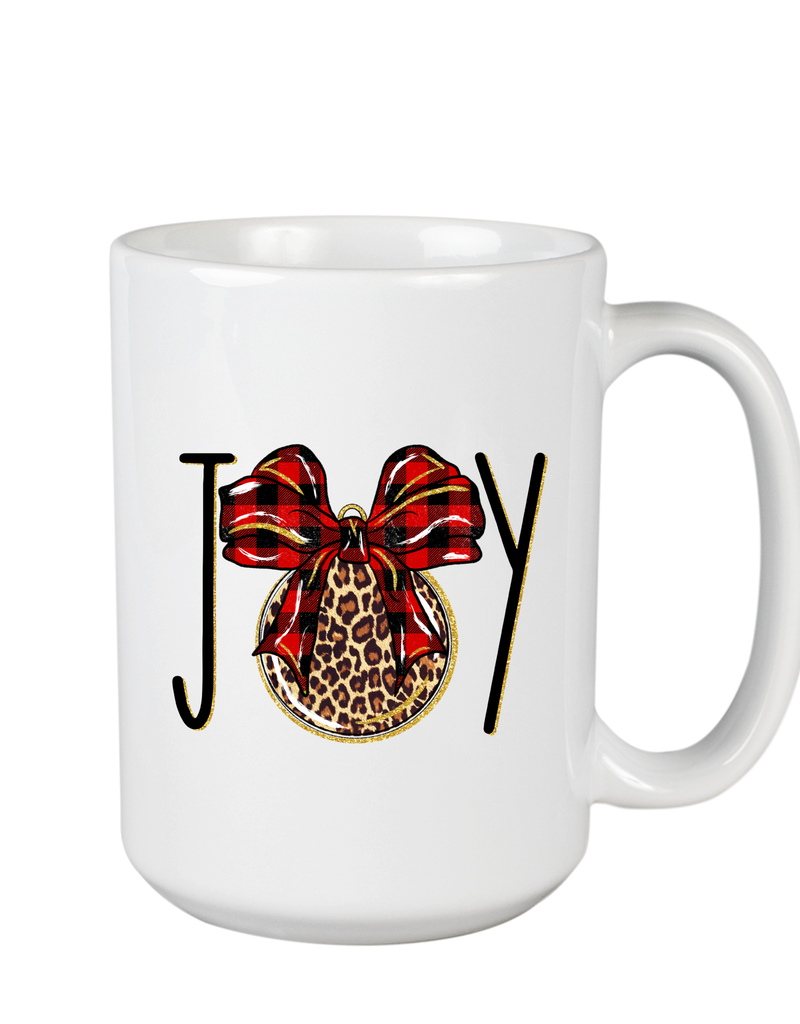 Joy-Red Leopard Mug 15 oz