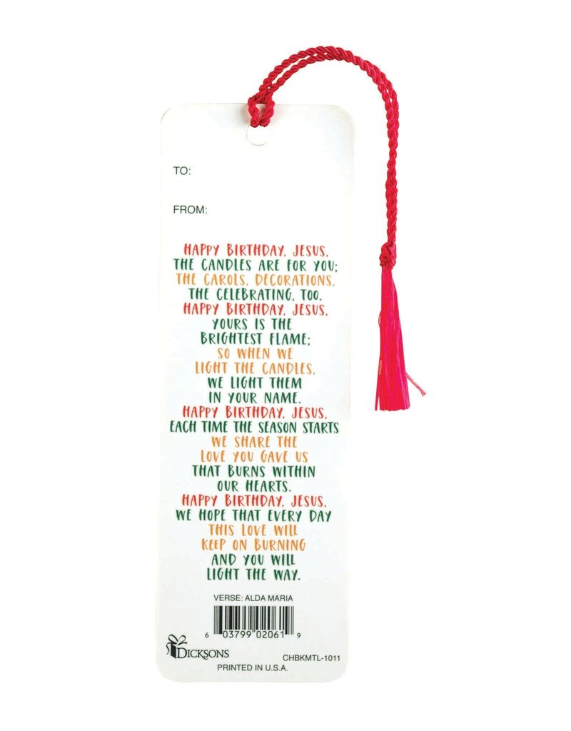 HAPPY BIRTHDAY JESUS Bookmark