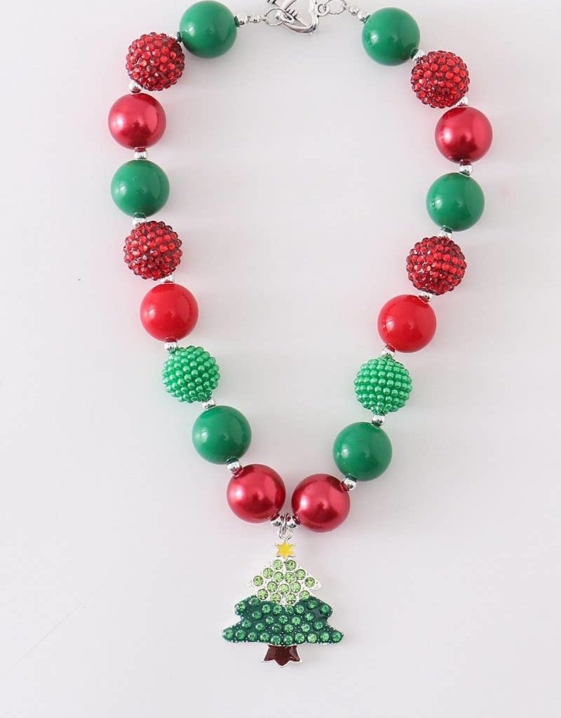 Chunky Girls Buble Necklace-Tree