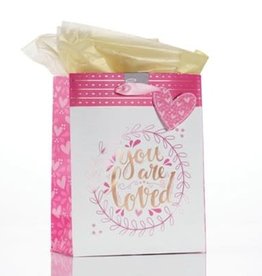 Gift Bag-You Are Loved w/Tag & Tissue-Medium