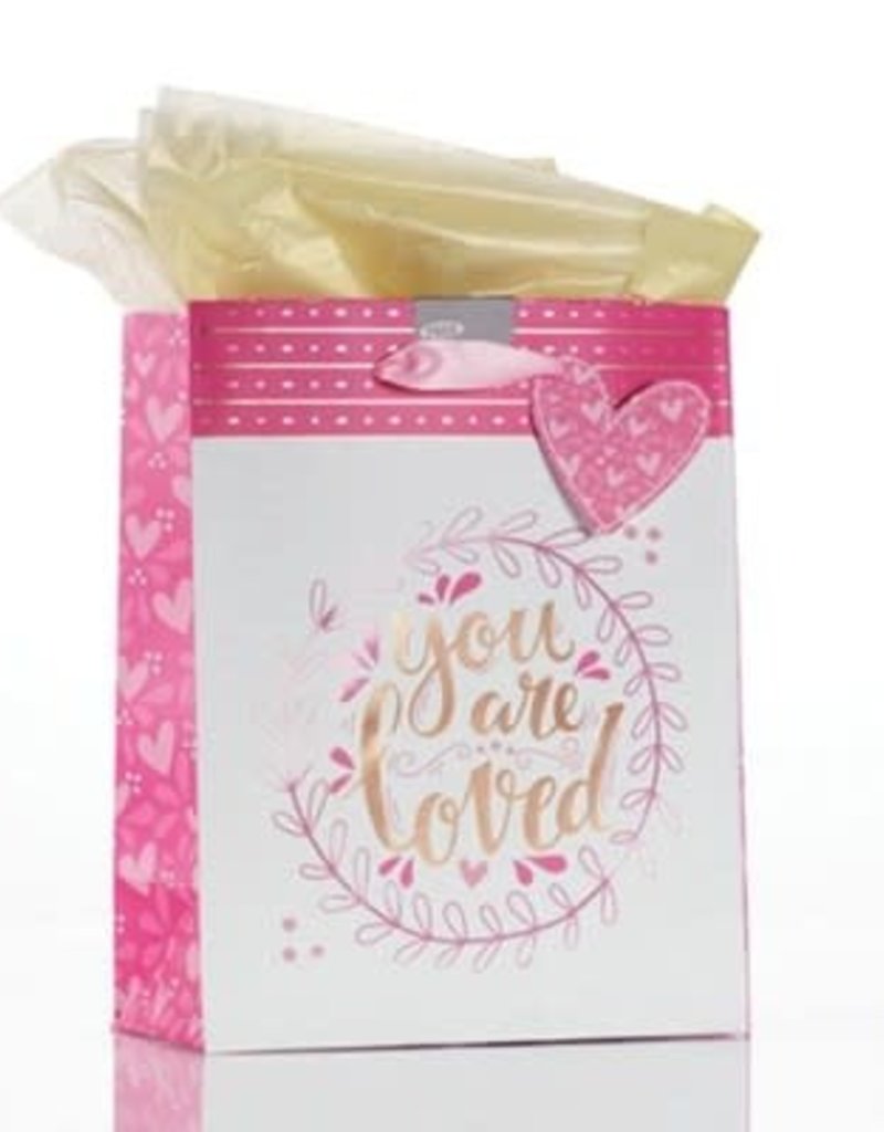 Gift Bag-You Are Loved w/Tag & Tissue-Medium