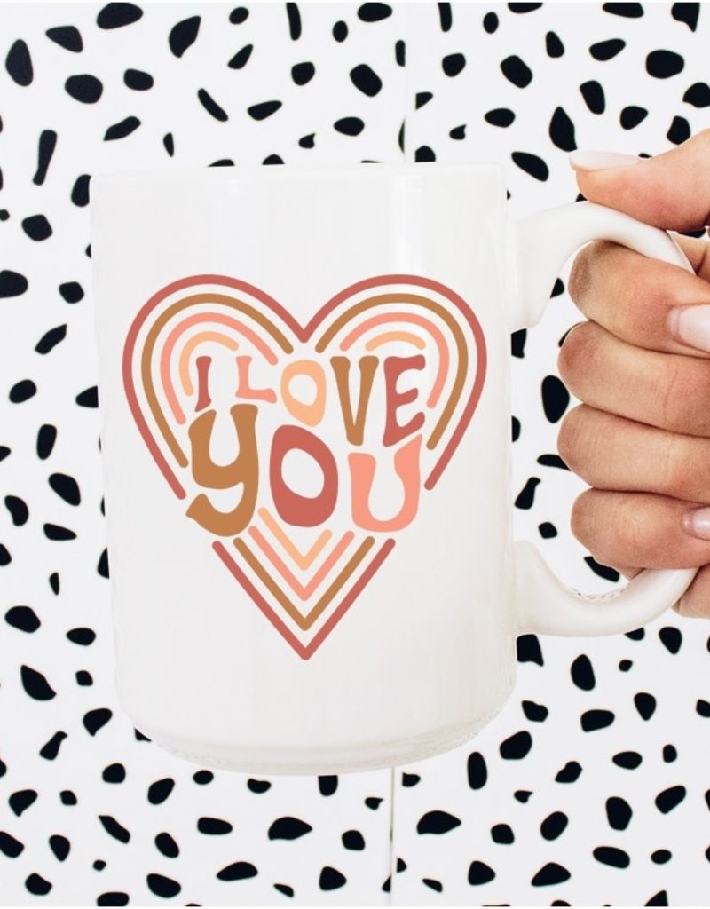 I Love You Hearts Cup 15 oz