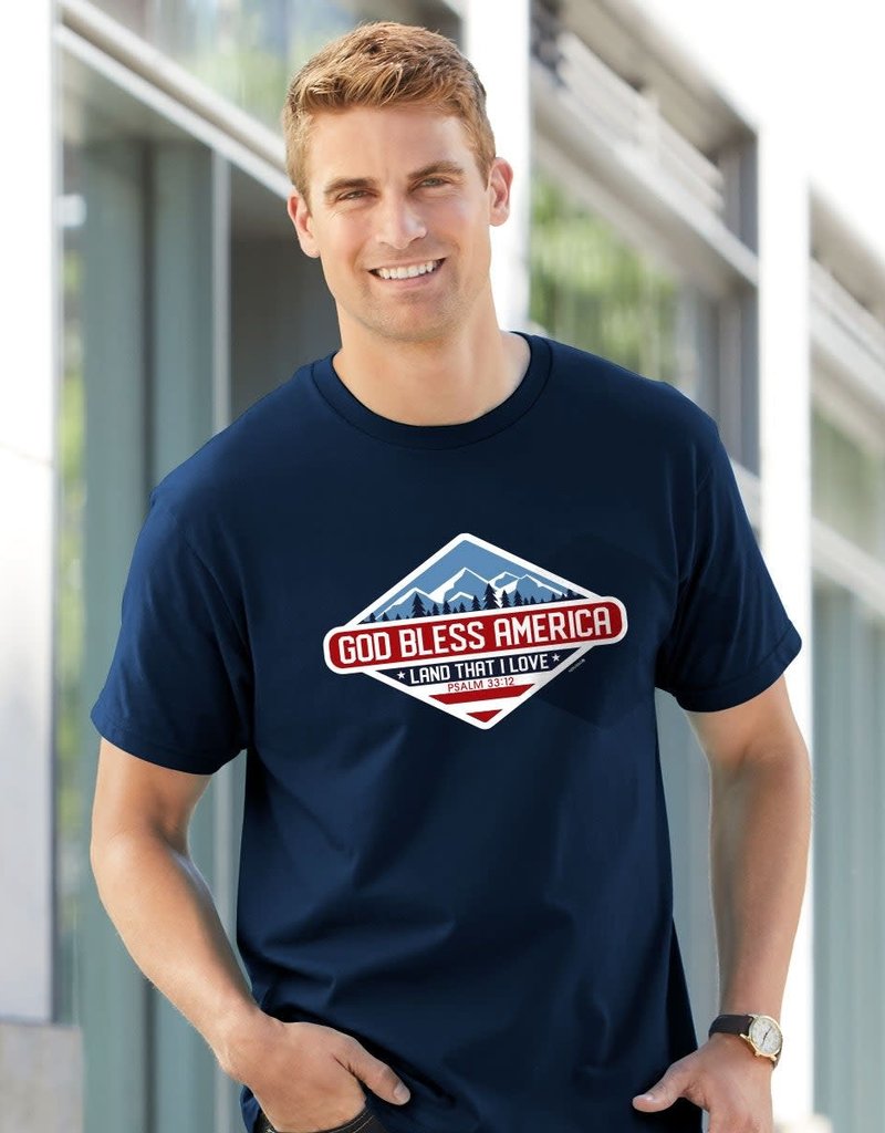 Patriotic Kerusso Christian T-Shirt - Navy 2022