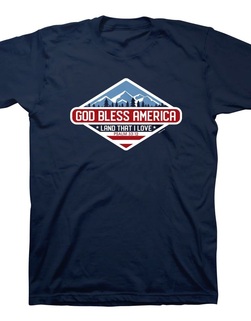 Patriotic Kerusso Christian T-Shirt - Navy 2022