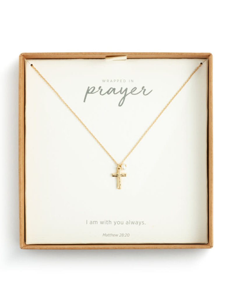Wrapped in Prayer Cross Necklace