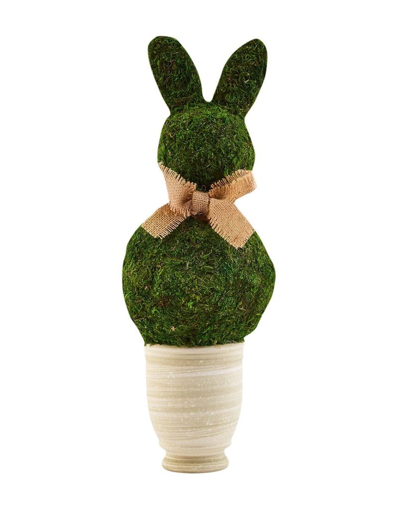 SMALL PRESERVED MOSS BUNNY POT