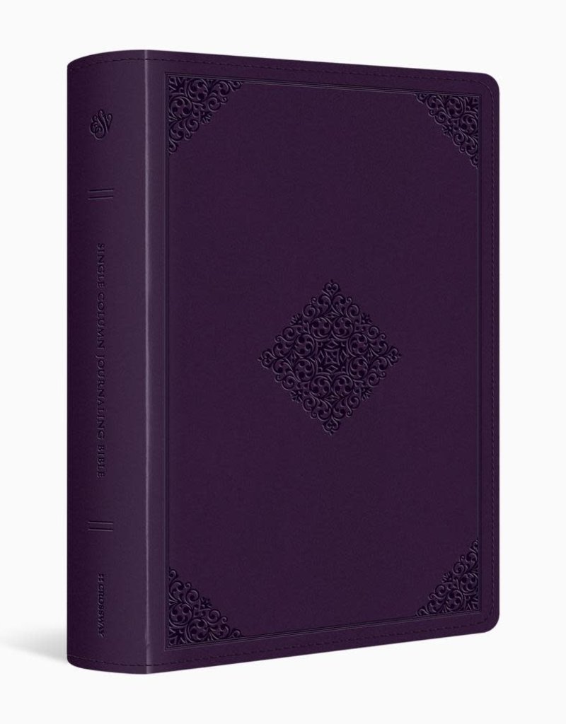 ESV Single Column Journaling Bible, Large Print, Lavender, Ornament Design