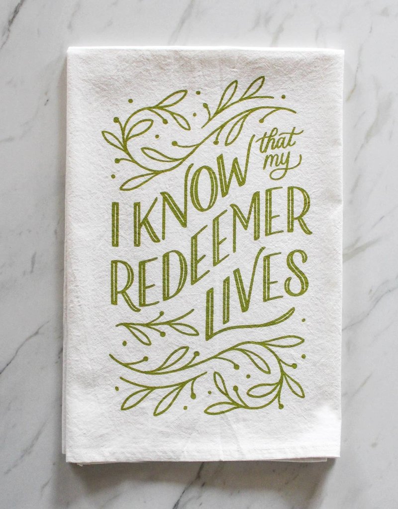 Redeemer Lives Tea Towel
