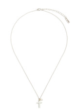 Dainty Cross Necklace - Silver