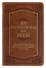 101 Devotions for Men Brown Faux Leather Devotional