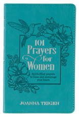 101 Prayers for Women Turquoise Faux Leather Gift Book