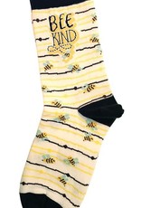 Bee Kind, Socks, Navy/Yellow