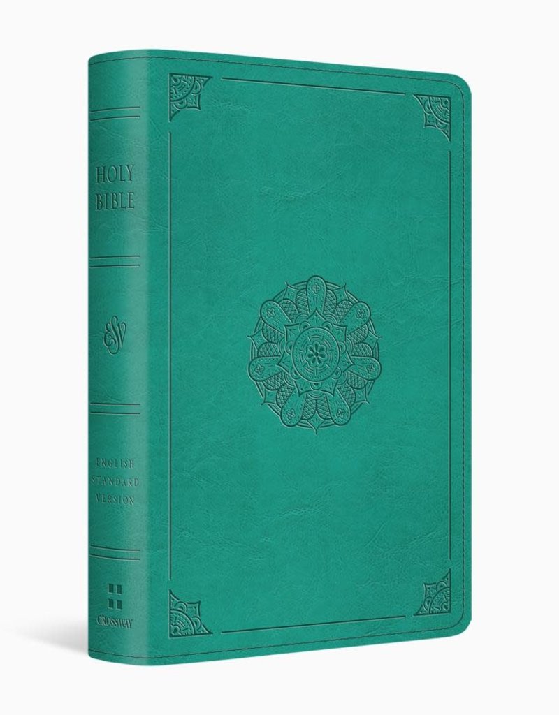 ESV Pocket Bible TruTone, Turquoise, Emblem Design