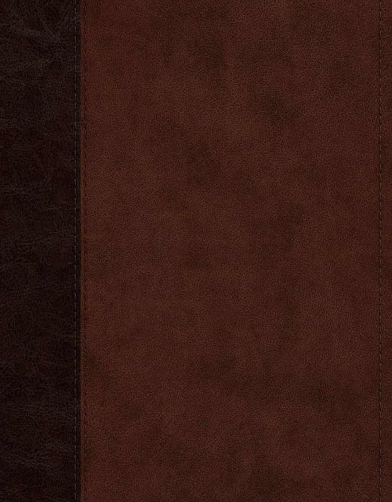 ESV Large Print Thinline Reference Bible TruTone, Brown/Walnut, Timeless Design