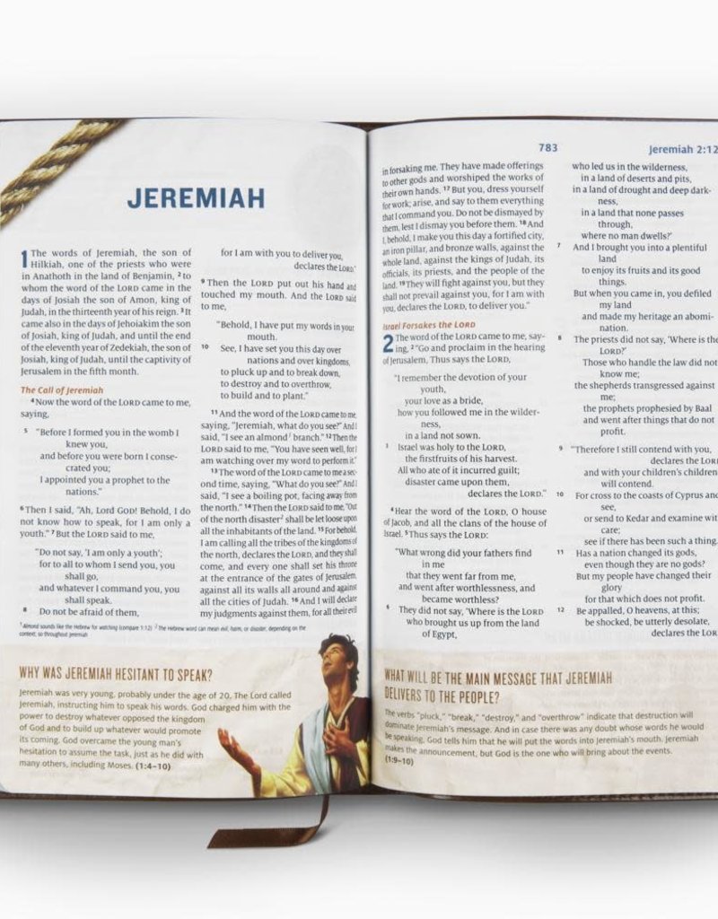 ESV Following Jesus Bible, Trutone, Brown