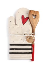 Red Heart Hot Pad with Spatula