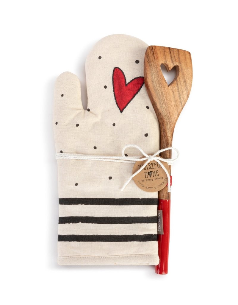 Red Heart Hot Pad with Spatula