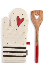 Red Heart Hot Pad with Spatula