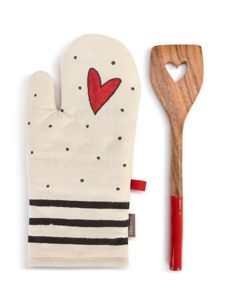 Red Heart Hot Pad with Spatula