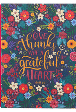 Give Thanks Flower Meadow XL Quarter-bound Journal - 1 Thessalonians 5:18