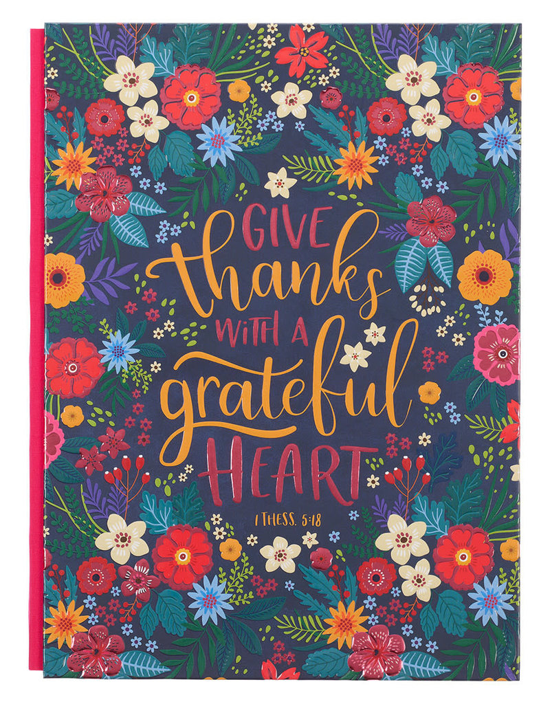Give Thanks Flower Meadow XL Quarter-bound Journal - 1 Thessalonians 5:18