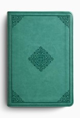 ESV Value Large Print Compact Bible TruTone, Teal, Ornament Design
