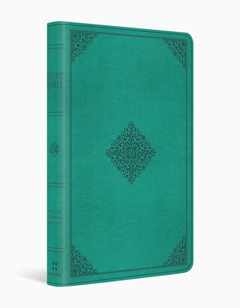 ESV Value Thinline Bible TruTone®, Teal, Ornament Design