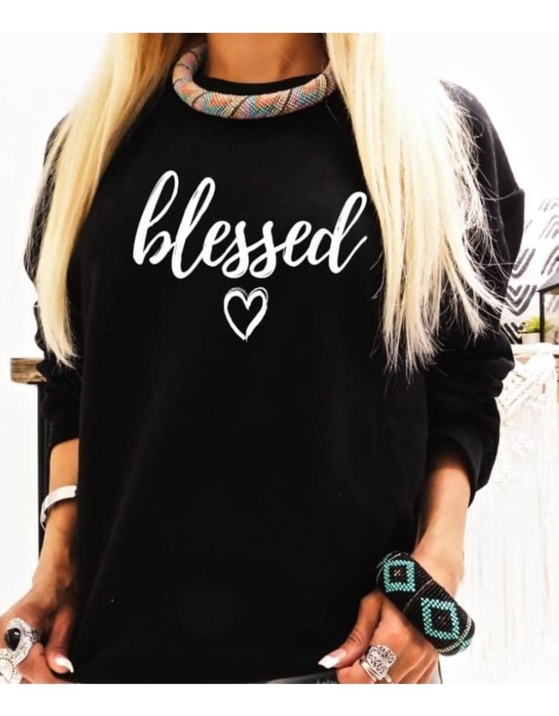 Blessed, Jesus has my back Long sleeve shirt