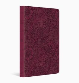 ESV Large Print Value Thinline Bible TruTone®, Raspberry, Floral Design