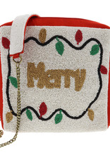 MERRY & BRIGHT BEADED PURSE