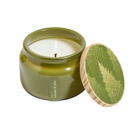 Fresh Cut Balsam & Pine green candle jar 8.5oz