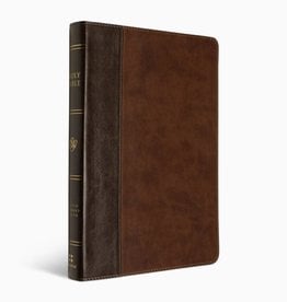 ESV Large Print Thinline Reference Bible TruTone, Brown/Walnut, Timeless Design