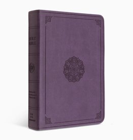 VALUE LARGE PRINT COMPACT BIBLE, Lavender, Emblem Design