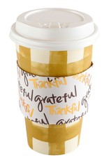 Thankful, Grateful Cup with Lid ( set of 8 cups)