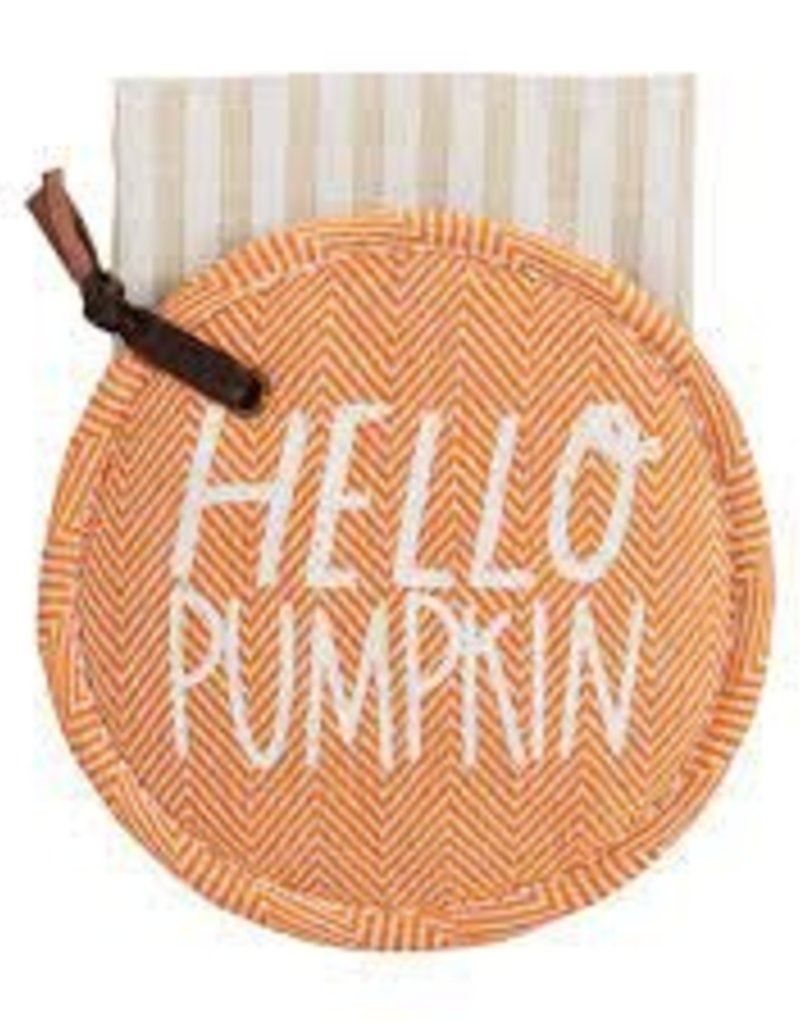 Hello Pumpkin Pot Holder Set