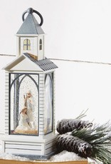 11.75" Holy FAmily Musical Lighted Water Chapel