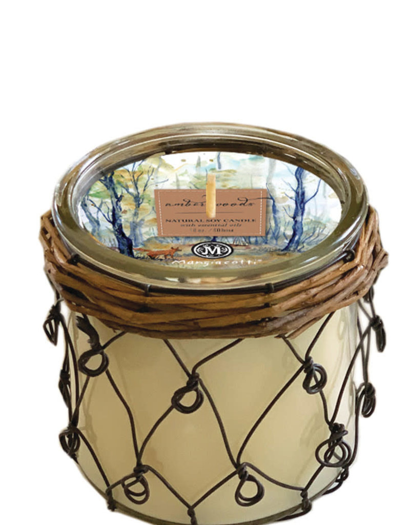 Farmhouse Amber Woods Soy Candle