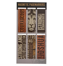 Strong and Courageous Magnetic Bookmark Set
